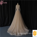 CZ1861 2017 New Elegant Long Sleeve Lace Applique Sexy Wedding Dress Bridal Gown 2017